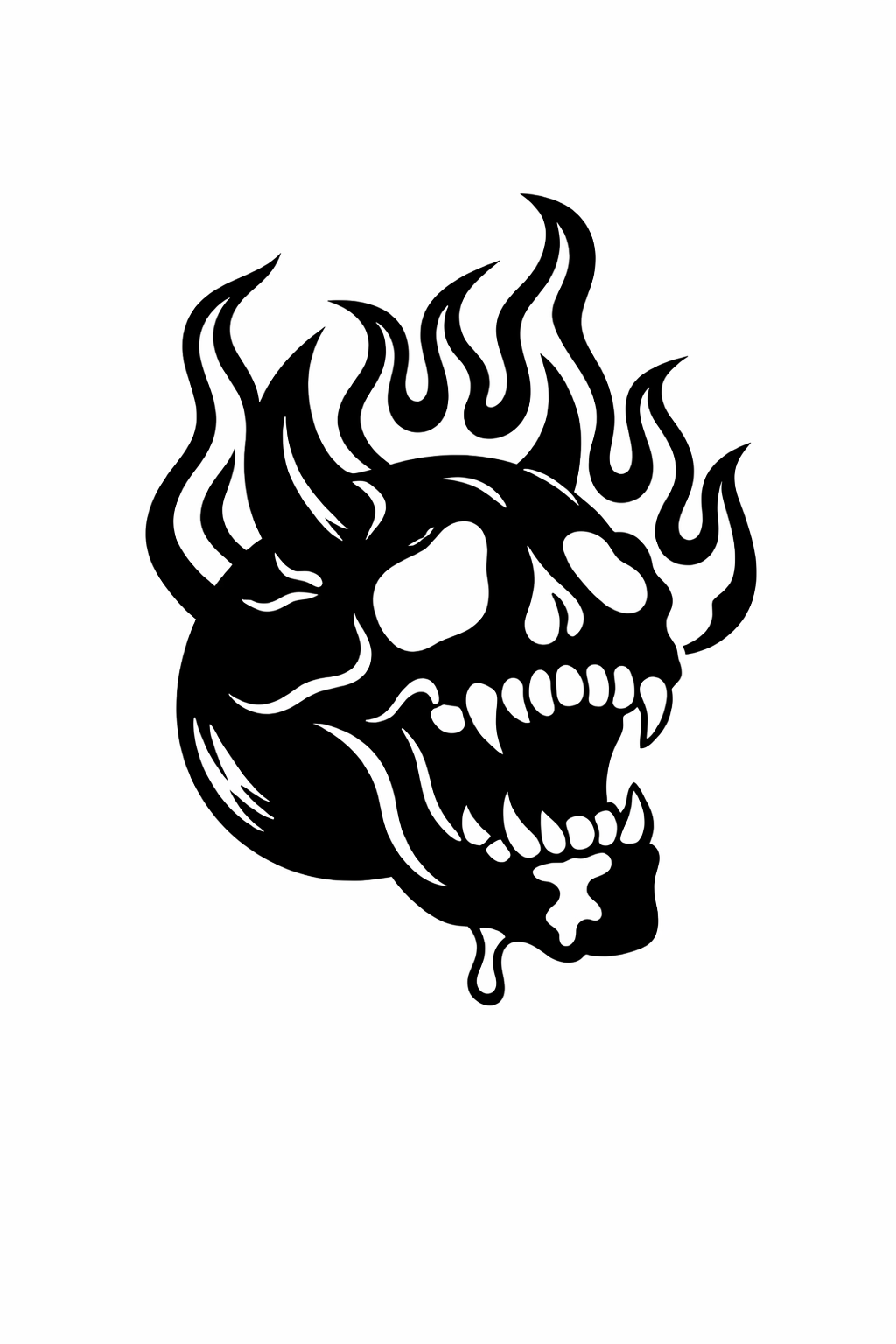 Flaming Skull